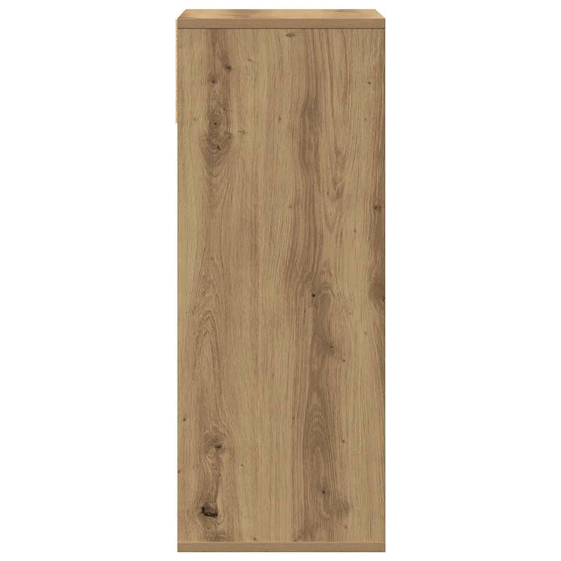 vidaXL könyvszekrény kézműves tölgy 34x31x80 cm szerelt fa