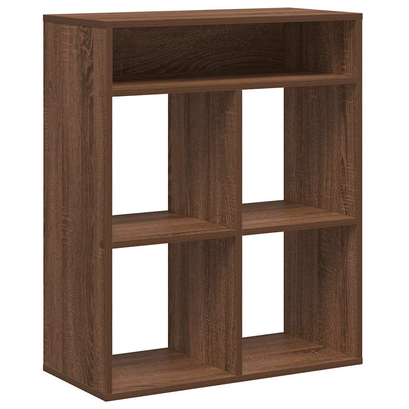 vidaXL könyvszekrény barna tölgy 66x31x80 cm szerelt fa
