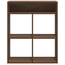 vidaXL könyvszekrény barna tölgy 66x31x80 cm szerelt fa