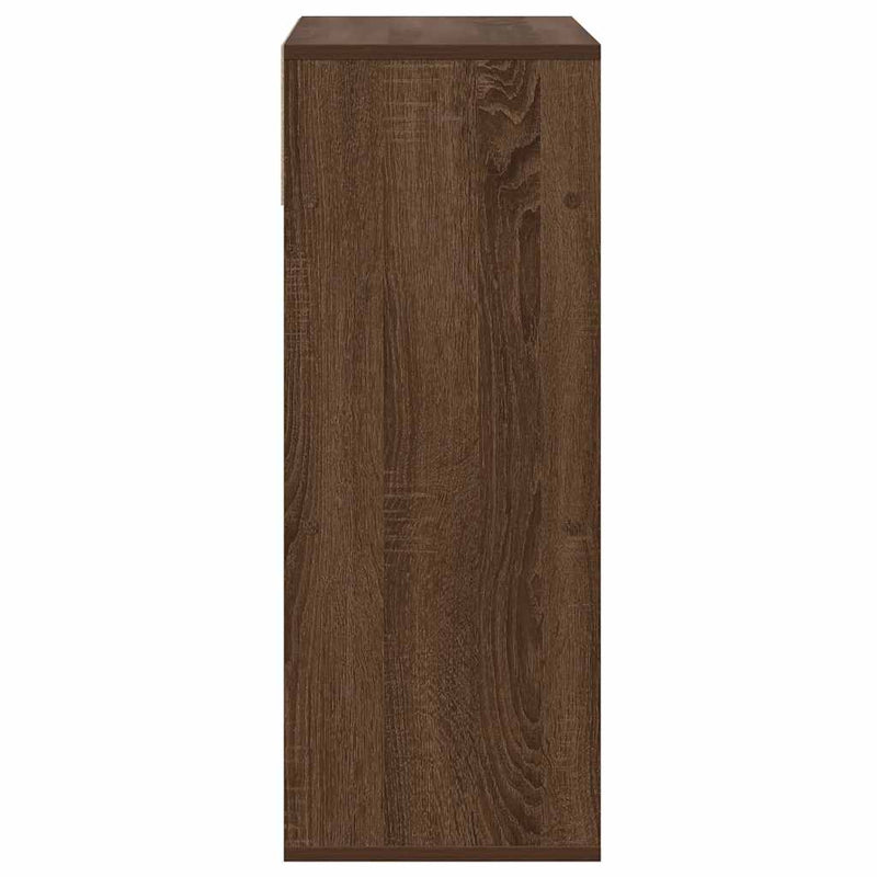 vidaXL könyvszekrény barna tölgy 66x31x80 cm szerelt fa