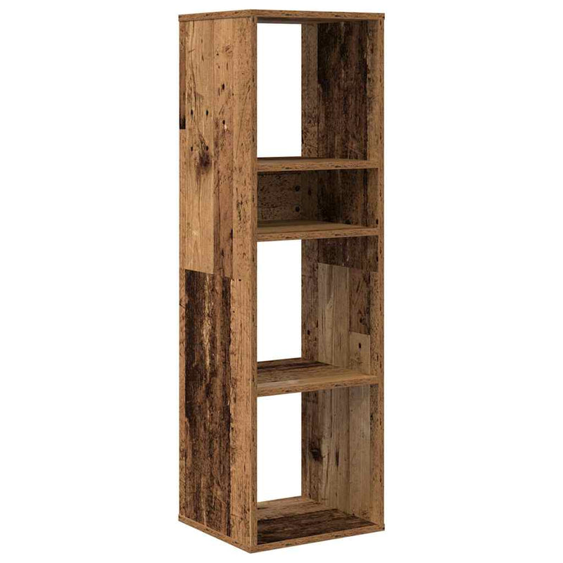 vidaXL antik fa színű szerelt fa könyvszekrény 34x31x112 cm