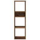 vidaXL antik fa színű szerelt fa könyvszekrény 34x31x112 cm