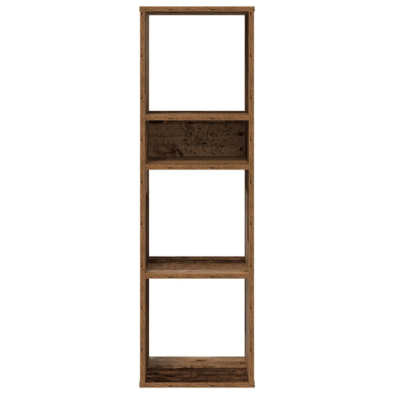 vidaXL antik fa színű szerelt fa könyvszekrény 34x31x112 cm