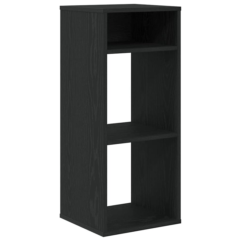 vidaXL könyvszekrény fekete 34x31x80 cm szerelt fa