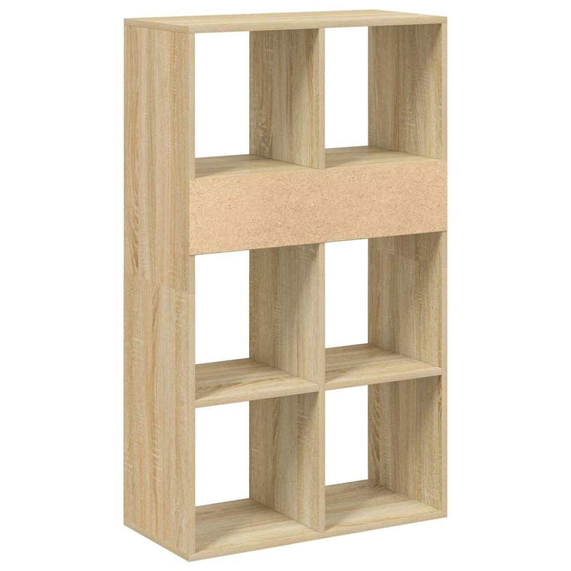 vidaXL könyvszekrény sonoma színű 66x31x112 cm szerelt fa