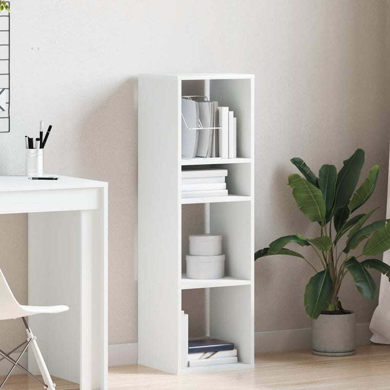 vidaXL könyvszekrény fehér 34x31x112 cm szerelt fa