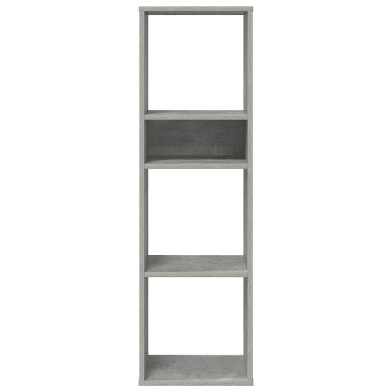 vidaXL könyvszekrény betonszürke 34x31x112 cm szerelt fa