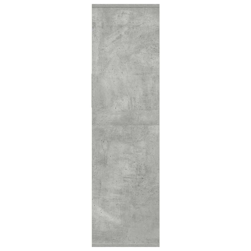 vidaXL könyvszekrény betonszürke 34x31x112 cm szerelt fa