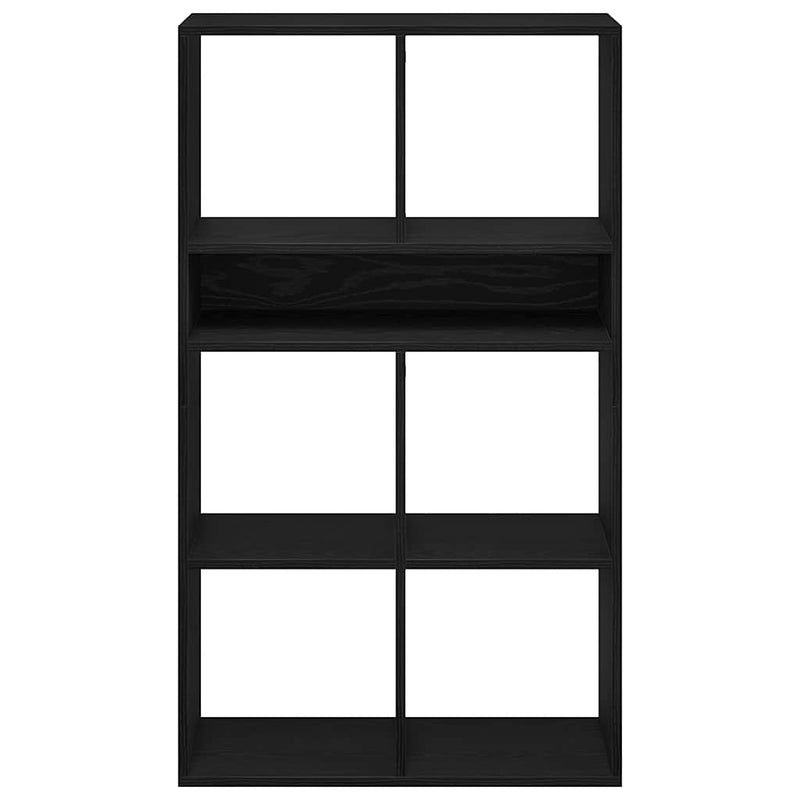 vidaXL könyvszekrény fekete 66x31x112 cm szerelt fa