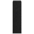 vidaXL könyvszekrény fekete 66x31x112 cm szerelt fa