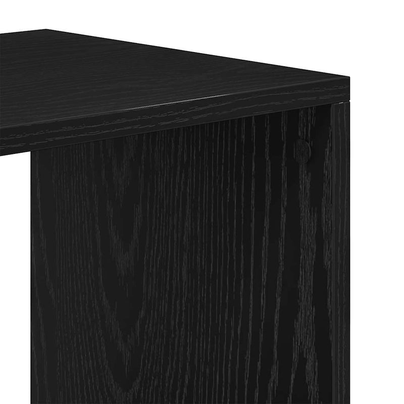 vidaXL könyvszekrény fekete 66x31x112 cm szerelt fa