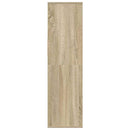 vidaXL sonoma színű szerelt fa könyvszekrény 34x31x112 cm