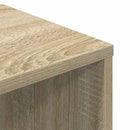 vidaXL sonoma színű szerelt fa könyvszekrény 34x31x112 cm