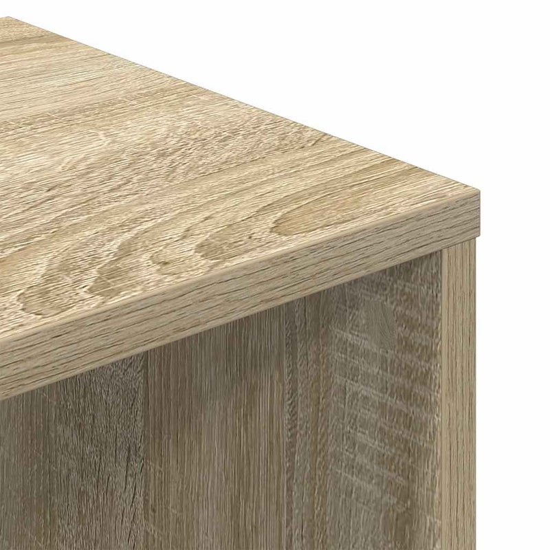 vidaXL sonoma színű szerelt fa könyvszekrény 34x31x112 cm