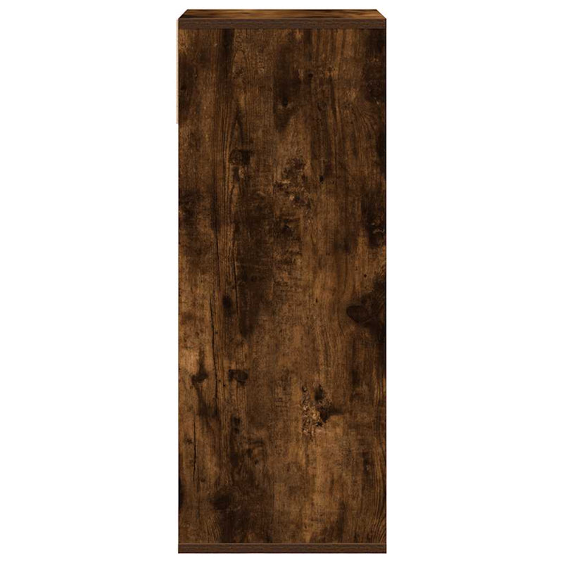 vidaXL könyvszekrény füstös tölgy 34x31x80 cm szerelt fa