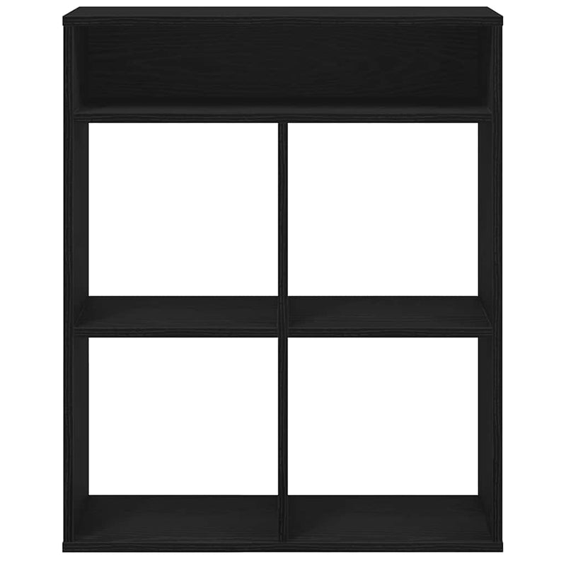 vidaXL könyvszekrény fekete 66x31x80 cm szerelt fa