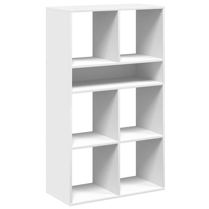vidaXL könyvszekrény fehér 66x31x112 cm szerelt fa