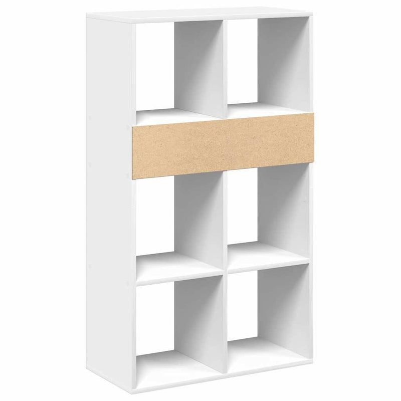 vidaXL könyvszekrény fehér 66x31x112 cm szerelt fa