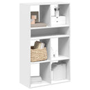 vidaXL könyvszekrény fehér 66x31x112 cm szerelt fa