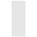 vidaXL fehér szerelt fa könyvszekrény 34x31x80 cm