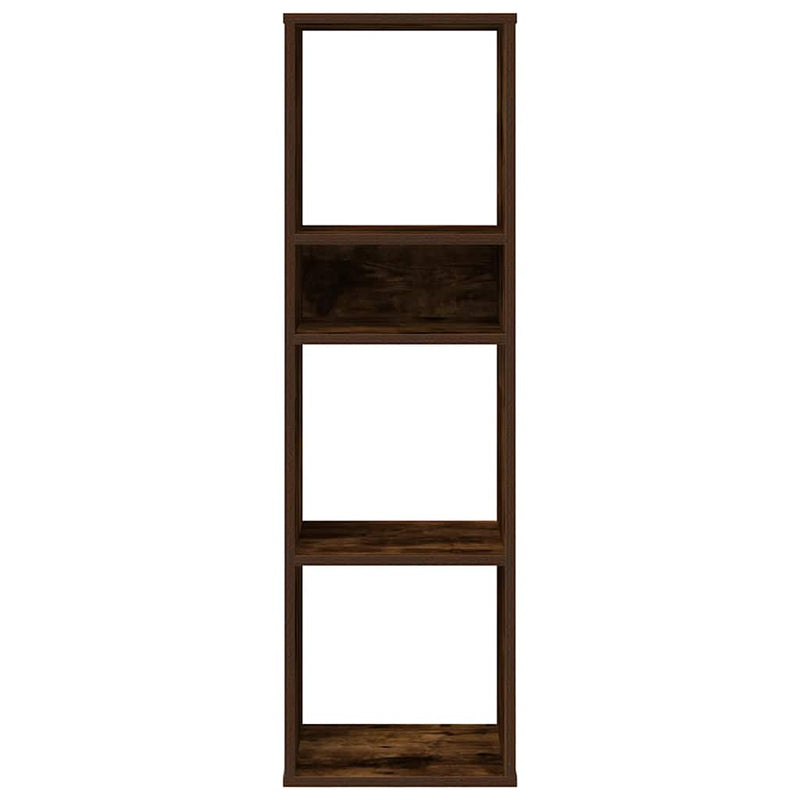 vidaXL füstös tölgy színű szerelt fa könyvszekrény 34x31x112 cm