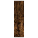 vidaXL füstös tölgy színű szerelt fa könyvszekrény 34x31x112 cm