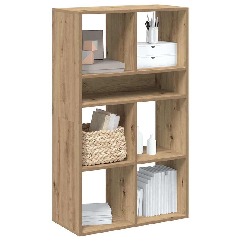 vidaXL könyvszekrény kézműves tölgy 66x31x112 cm szerelt fa