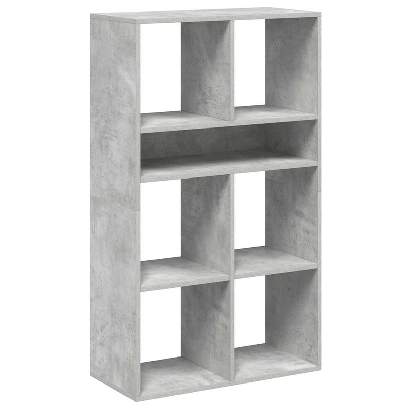 vidaXL könyvszekrény betonszürke 66x31x112 cm szerelt fa