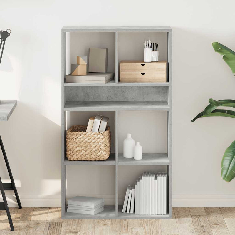 vidaXL könyvszekrény betonszürke 66x31x112 cm szerelt fa