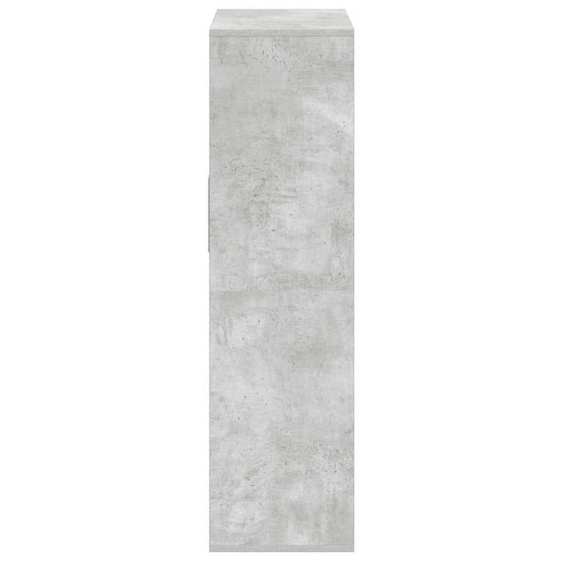 vidaXL könyvszekrény betonszürke 66x31x112 cm szerelt fa