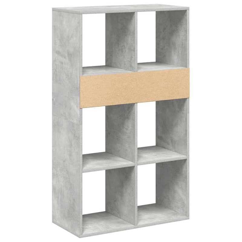 vidaXL könyvszekrény betonszürke 66x31x112 cm szerelt fa