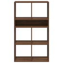 vidaXL könyvszekrény barna tölgy 66x31x112 cm szerelt fa