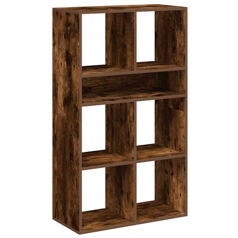 vidaXL könyvszekrény füstös tölgy 66x31x112 cm szerelt fa
