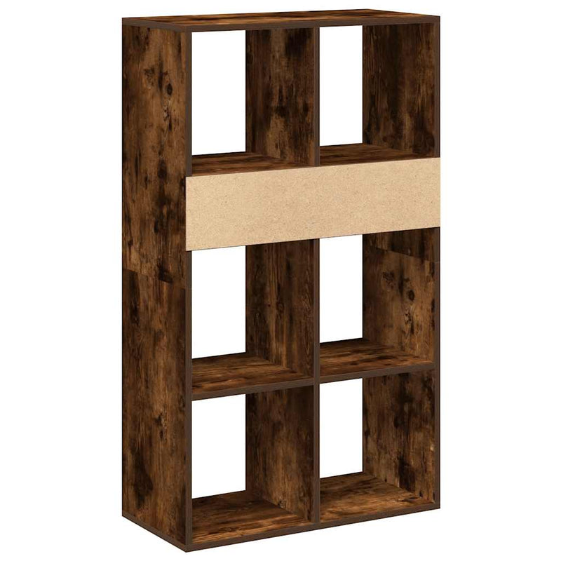 vidaXL könyvszekrény füstös tölgy 66x31x112 cm szerelt fa