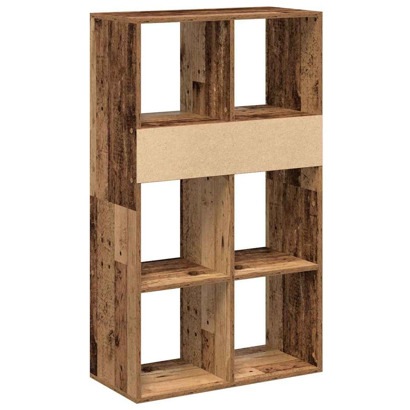 vidaXL könyvszekrény antik fa 66x31x112 cm szerelt fa