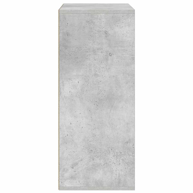 vidaXL könyvszekrény betonszürke 60x30x71,5 cm szerelt fa