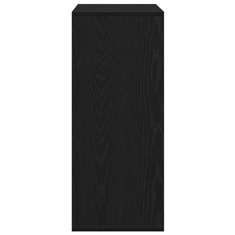 vidaXL könyvszekrény fekete 60x30x71,5 cm szerelt fa
