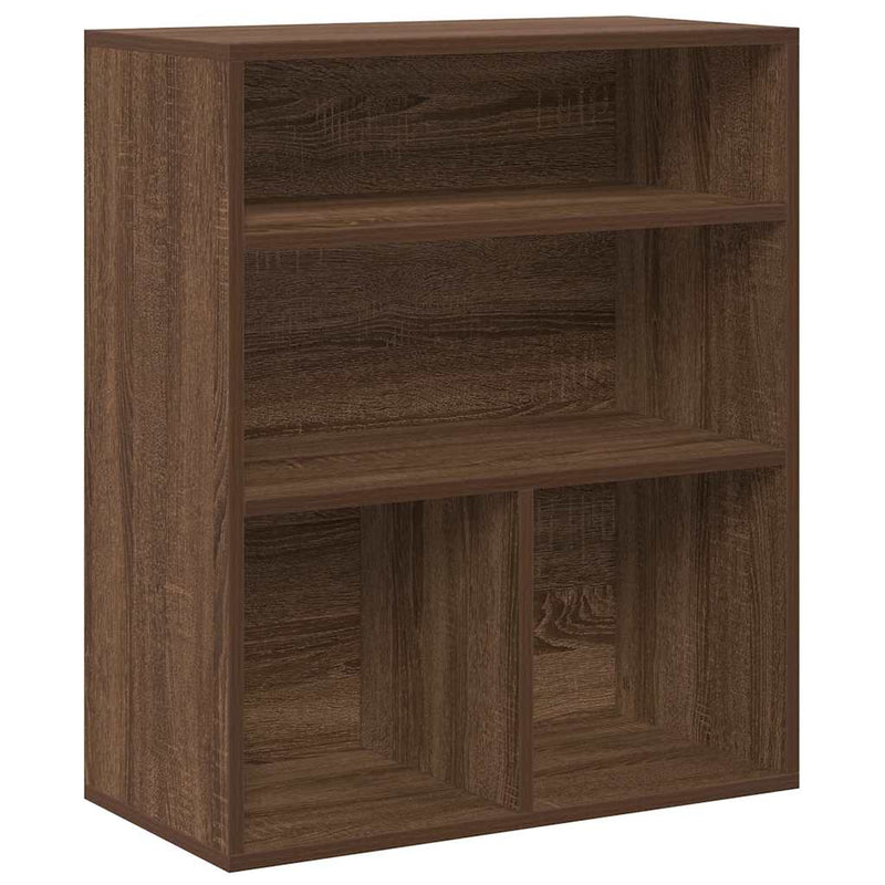 vidaXL könyvszekrény barna tölgy 60x30x71,5 cm szerelt fa