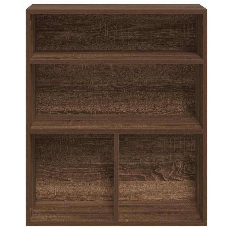 vidaXL könyvszekrény barna tölgy 60x30x71,5 cm szerelt fa