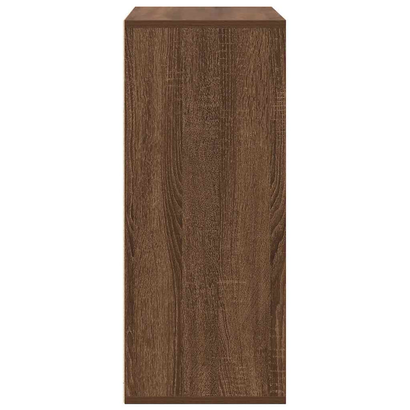 vidaXL könyvszekrény barna tölgy 60x30x71,5 cm szerelt fa