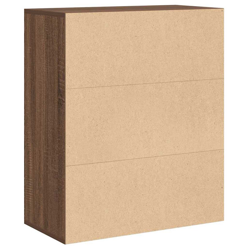 vidaXL könyvszekrény barna tölgy 60x30x71,5 cm szerelt fa