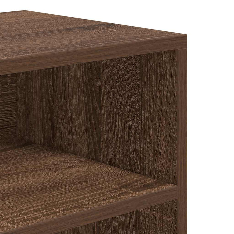 vidaXL könyvszekrény barna tölgy 60x30x71,5 cm szerelt fa
