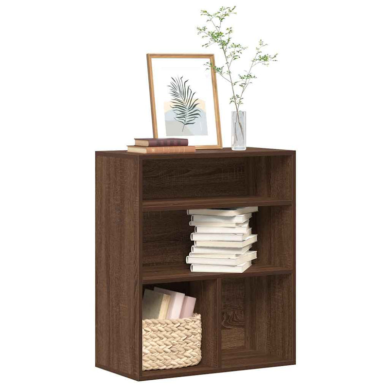 vidaXL könyvszekrény barna tölgy 60x30x71,5 cm szerelt fa