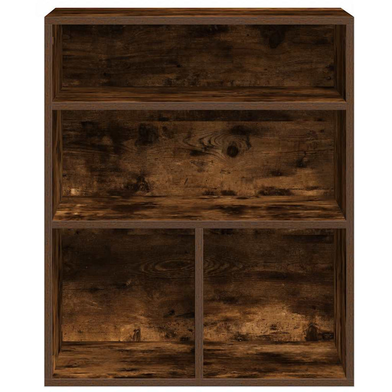 vidaXL könyvszekrény füstös tölgy 60x30x71,5 cm szerelt fa