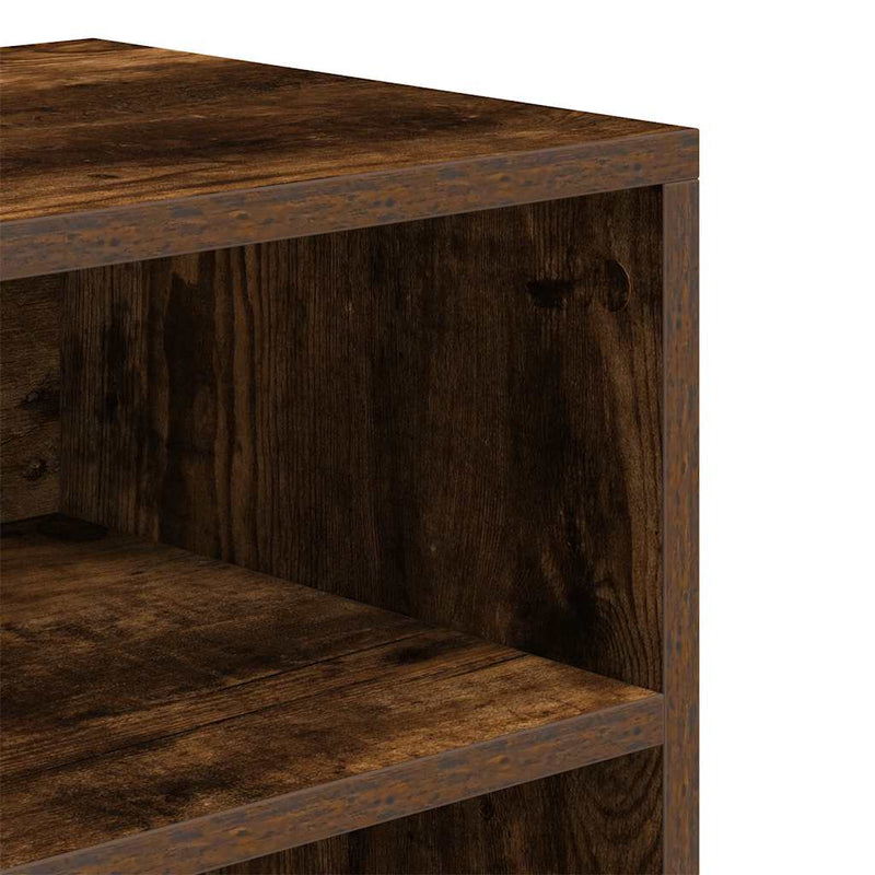 vidaXL könyvszekrény füstös tölgy 60x30x71,5 cm szerelt fa