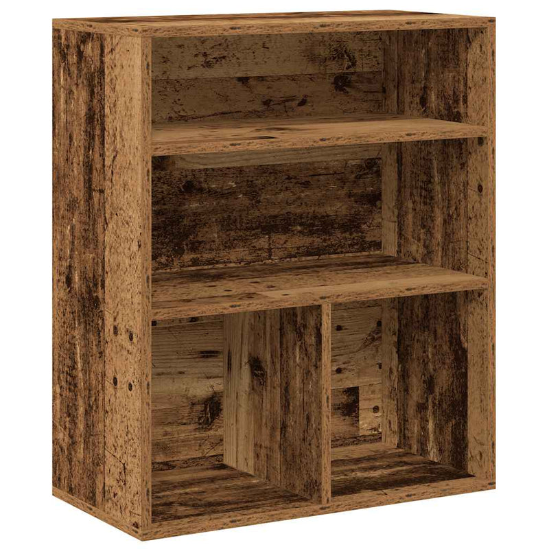 vidaXL könyvszekrény antik fa 60x30x71,5 cm szerelt fa