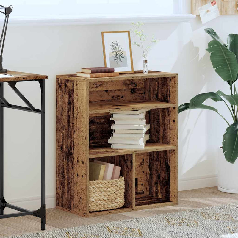 vidaXL könyvszekrény antik fa 60x30x71,5 cm szerelt fa
