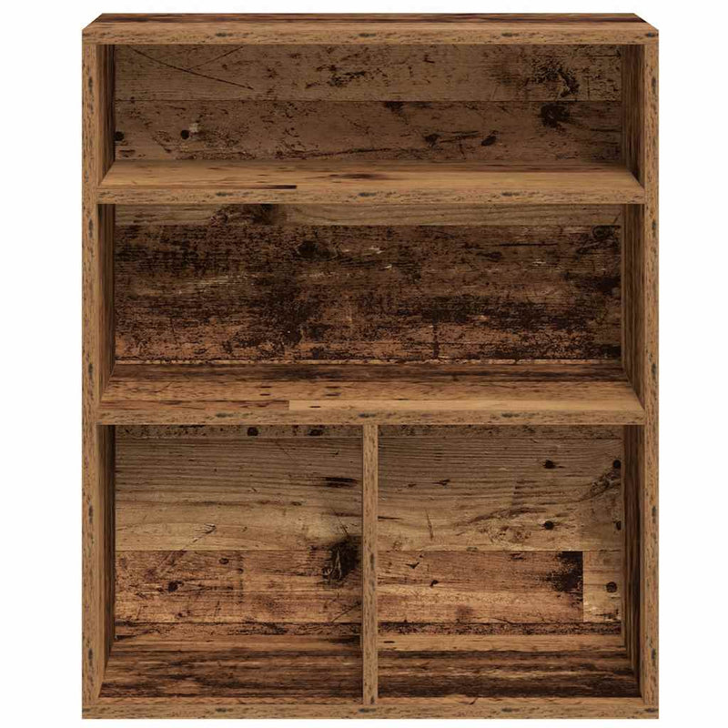 vidaXL könyvszekrény antik fa 60x30x71,5 cm szerelt fa