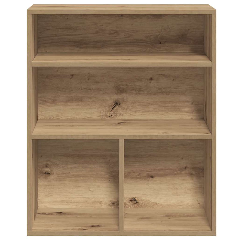 vidaXL könyvszekrény kézműves tölgy 60x30x71,5 cm szerelt fa