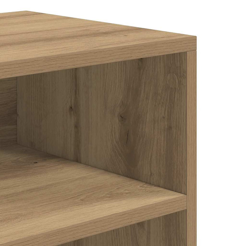vidaXL könyvszekrény kézműves tölgy 60x30x71,5 cm szerelt fa